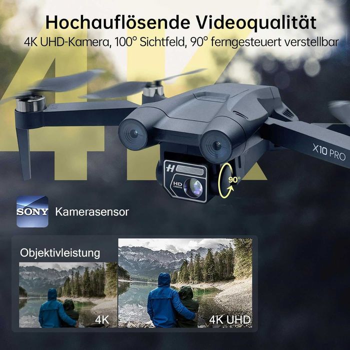 CHUBORY X10 PRO Dron GPS z kamerą 4K 5G Lot 90min 1000m zasięg