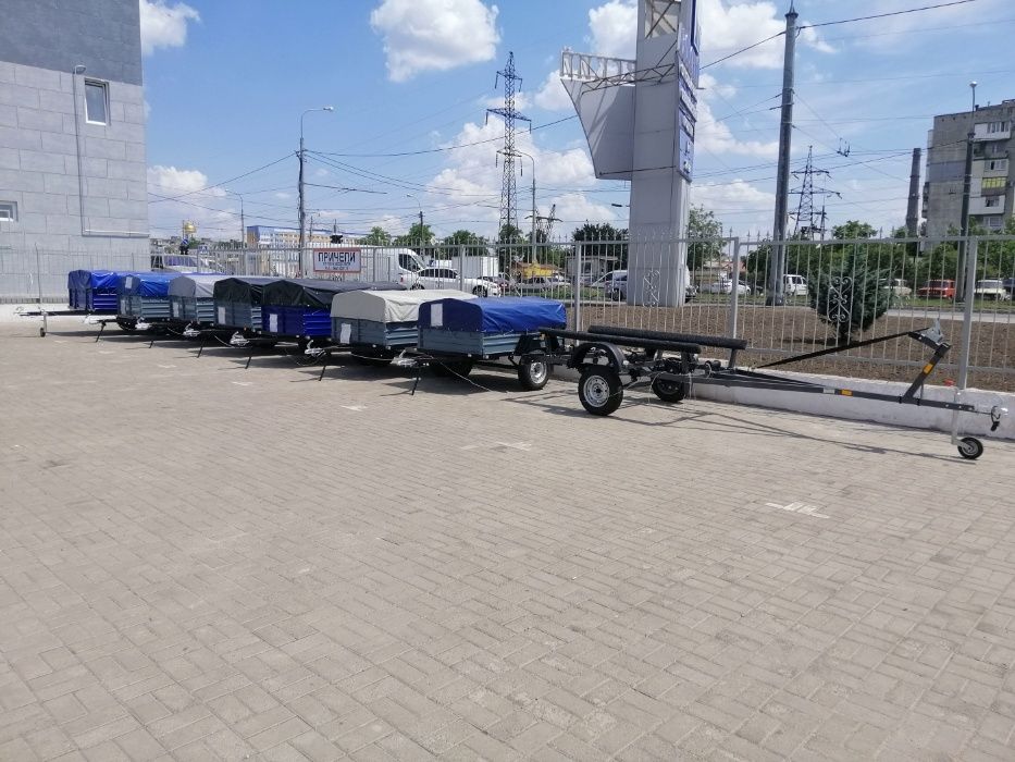 Прицепы в Одессе легковые одноосный для авто Кремень + Усиленные.