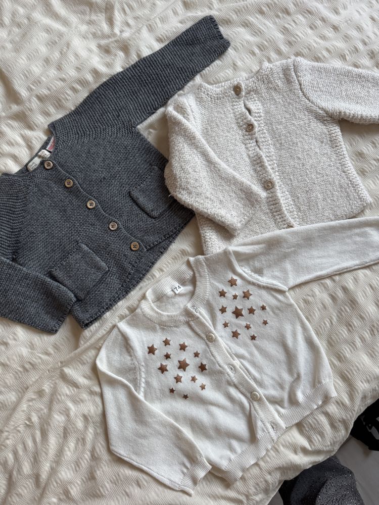 3 sweterki zara 74
