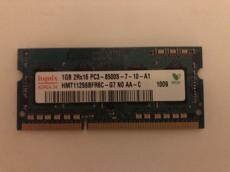 Оперативная память Hynix (SO-DIMM,DDR3, 1Gb, 1066 MHz)