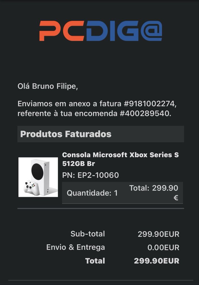 Xbox Serie S com extras
