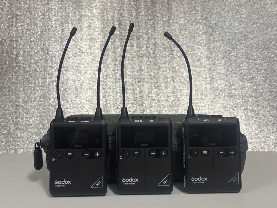 Godox WMicS1 com 2 Sistemas de Microfone Lapela Sem Fio