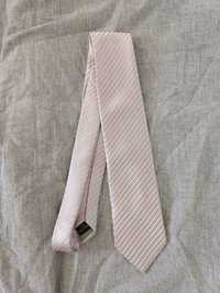 szaro-różowy krawat Leger