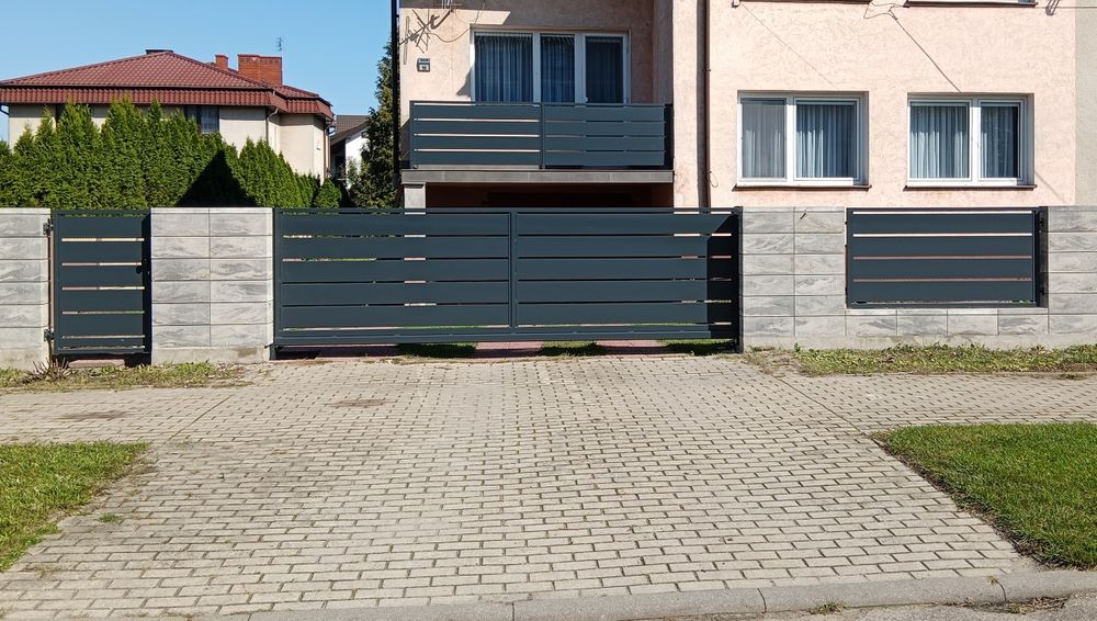 Ogrodzenia panelowe palisadowe balustrady na wymiar ocynkowane malowan