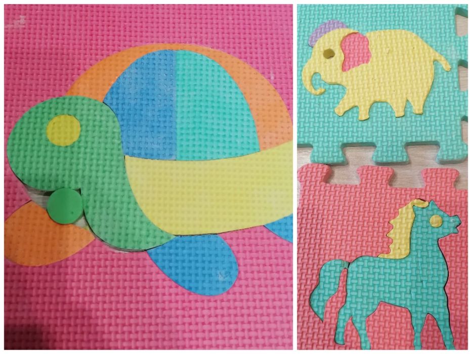 Набір пазли килимок тварини техніка фрукти-овочи букви абетка