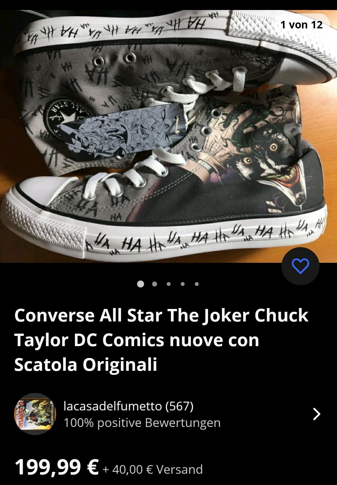 Кроссовки Converse All Star "Joker" Edition