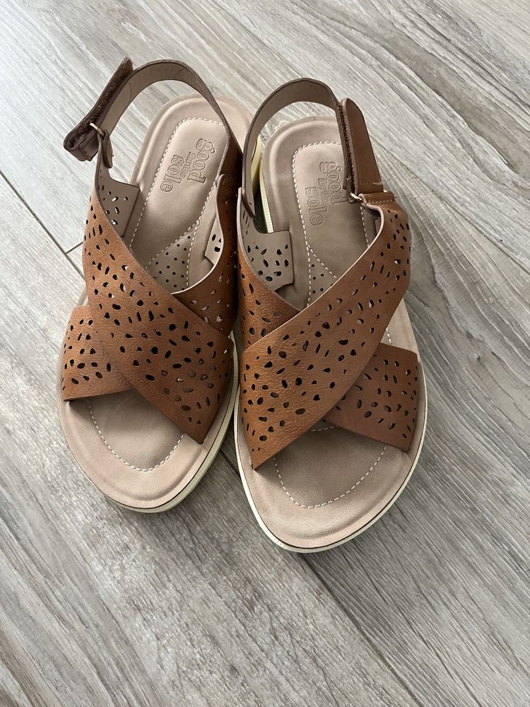 Sandały damskie brązowe good for the sole 36