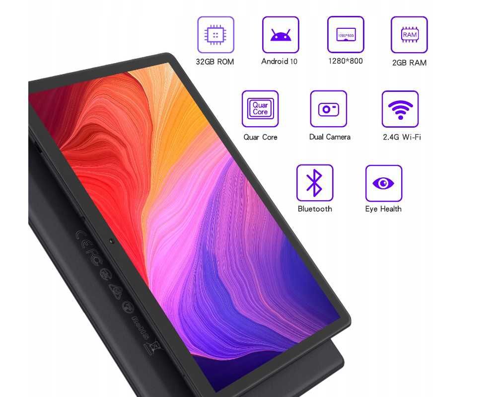 Profesjonalny TABLET 10 Cali Android WiFi 2/32GB Pritom M10 (-20%)