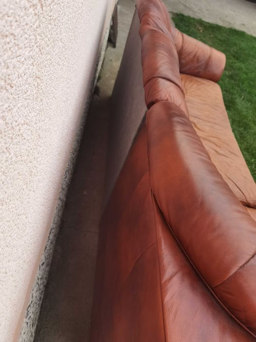 Wersalka rozkładana skórzana