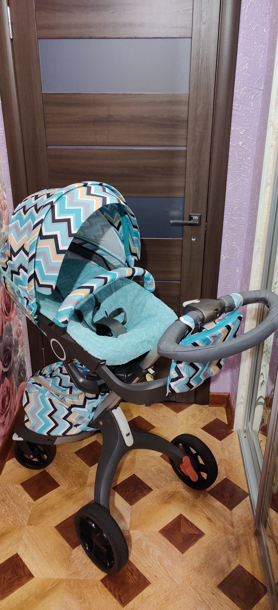 Каляска оригінал Stokke Xplory v5. 3в1 + зимовий і літній комплект