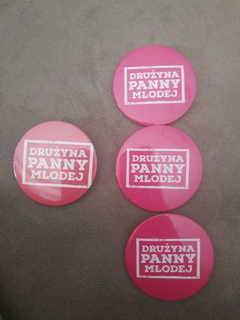 Przypinki i baner - wieczór panieński