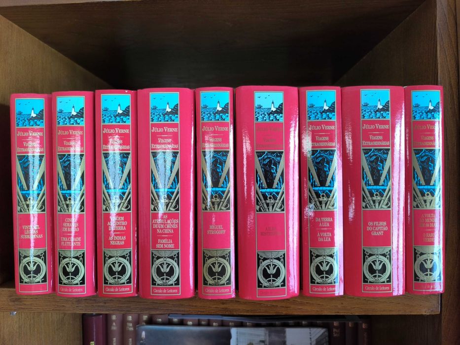 Coleção de livros de aventuras de Júlio Verne