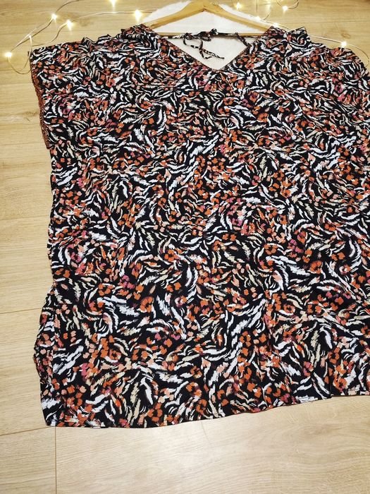 Panterkowa modna tunika sukienka damska plus size XL bawełna cotton
