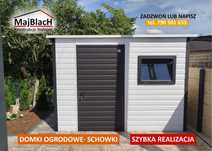 Wiatka ogrodowa |GARAŻ BLASZANY |Domek Ogrodowy| SCHOWEK | – Maj-Blach