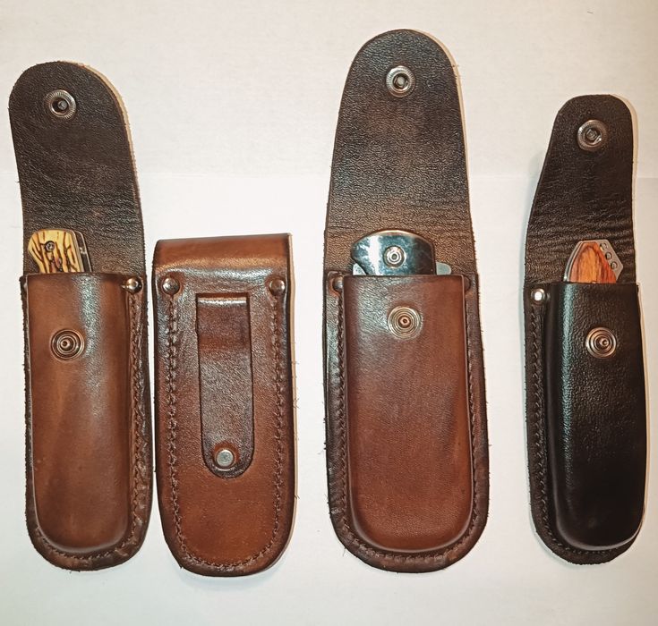 Pokrowiec/etui z naturalnej skóry, scyzoryk