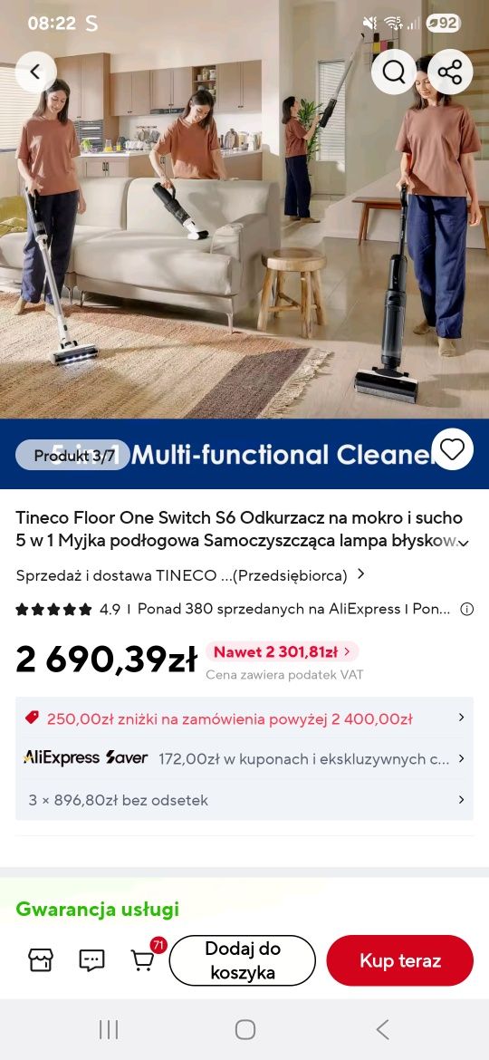 Tineco Floor One Switch S6