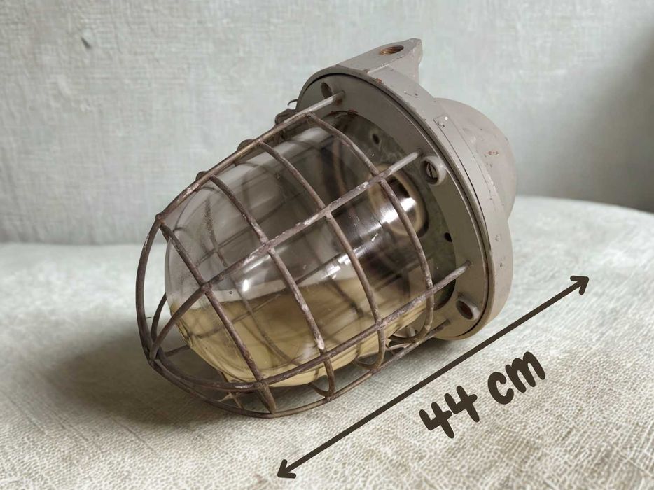 Lampa przemysłowa, industrialna, loftowa,  retro, PRL – 2 sztuki