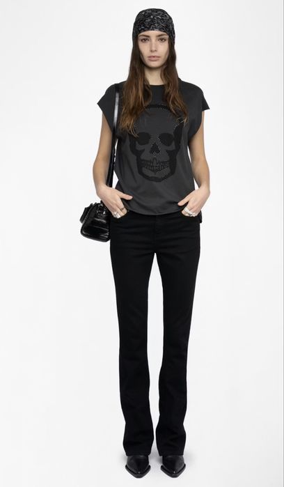 Футболка с черепом zadig & Voltaire