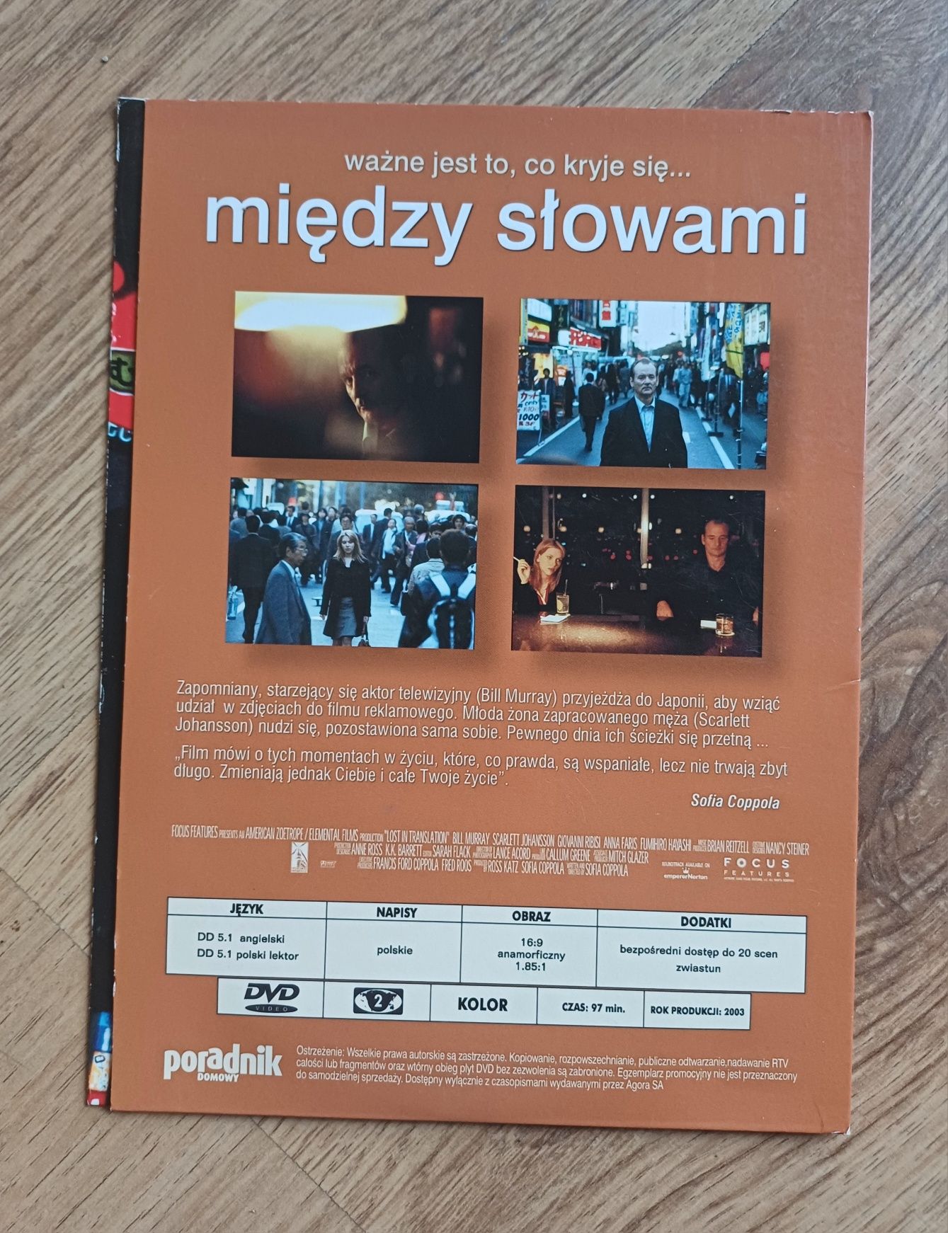 Między słowami film DVD Sofia Coppola