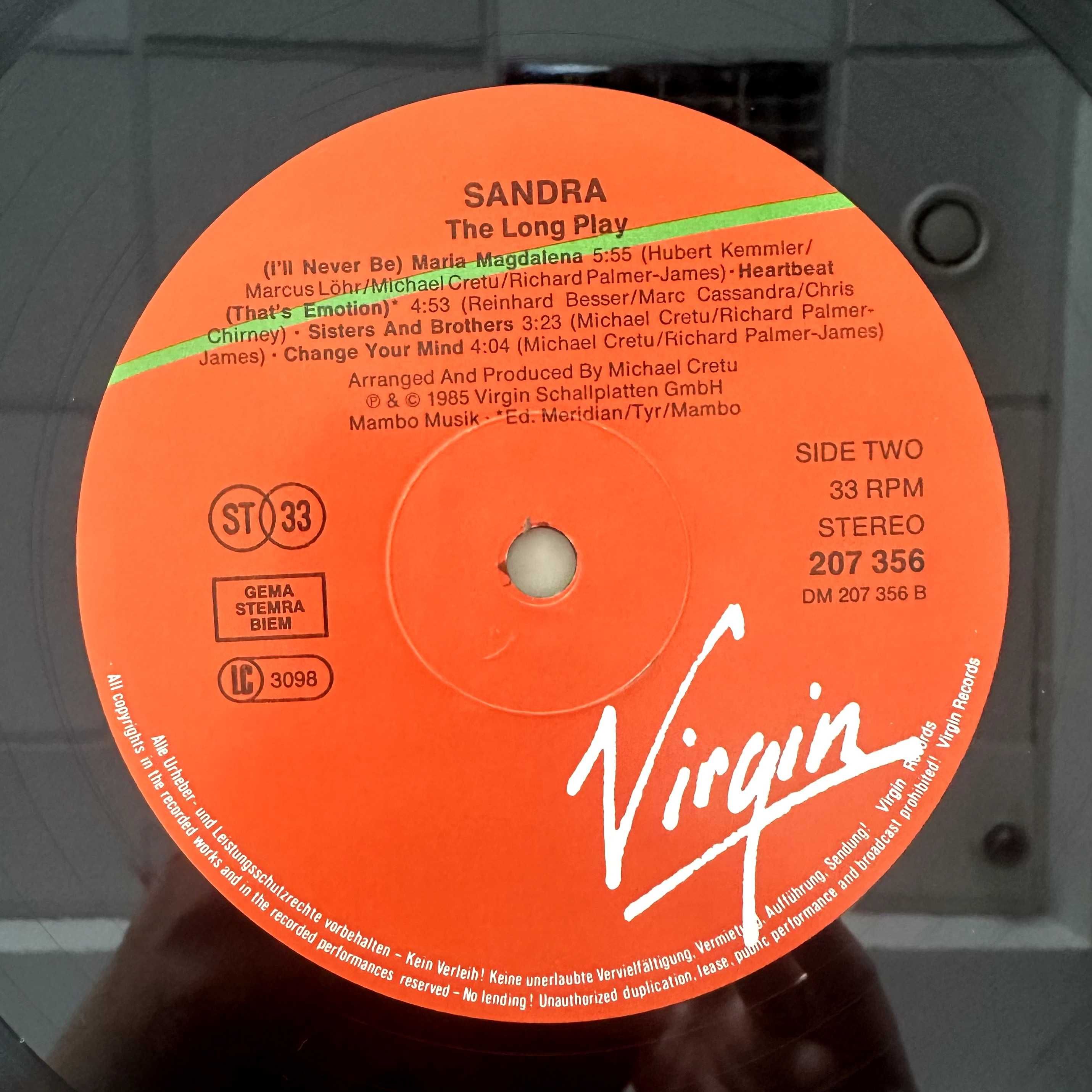 Sandra - The Long Play (Vinyl, 1985, Germany)