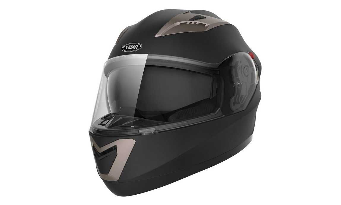 Kask motocyklowy YEMA czarny mat    G-567