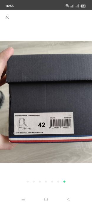 Черевики шкіряні Tommy Hilfiger. Розмір42