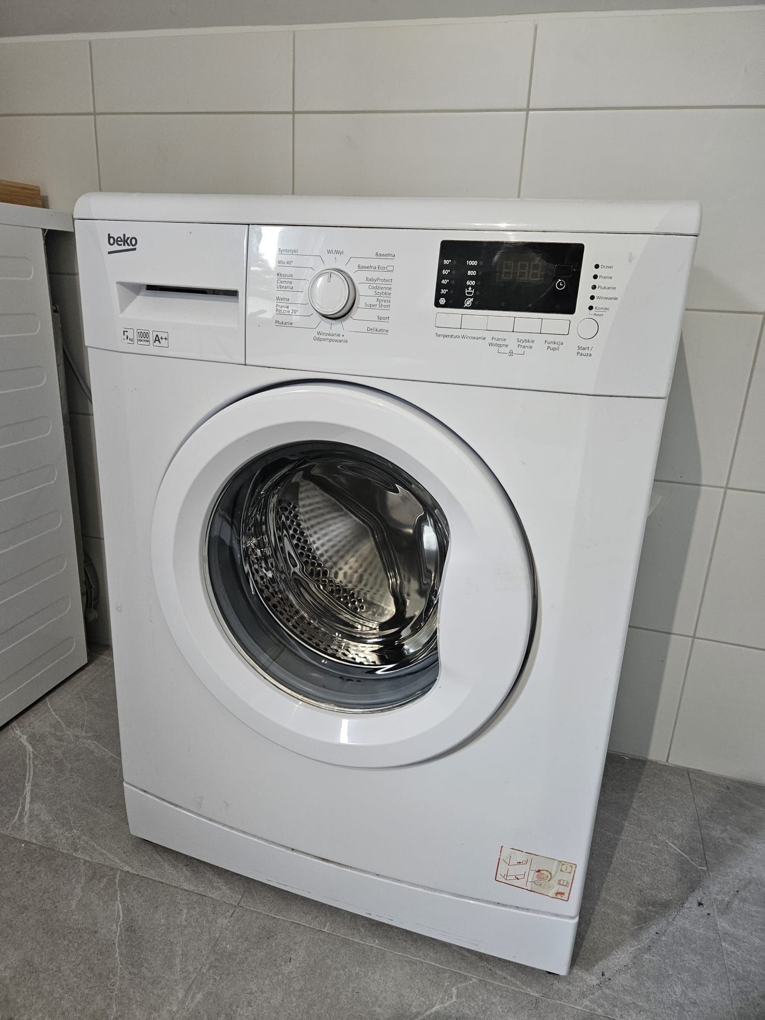 Pralka Beko A++ 15 programów