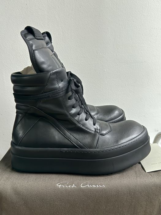 Rick Owens Double Bumper Geobasket in Black