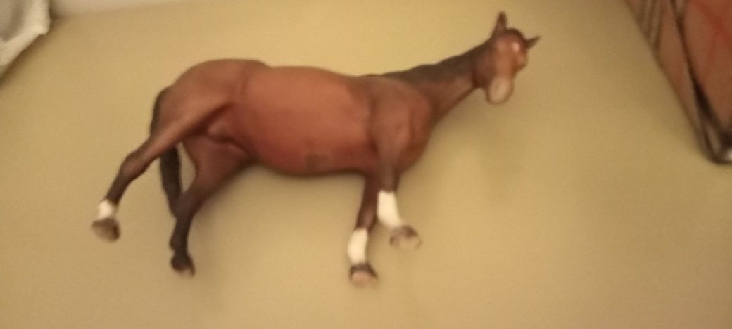 Magnífico cavalo em porcelana