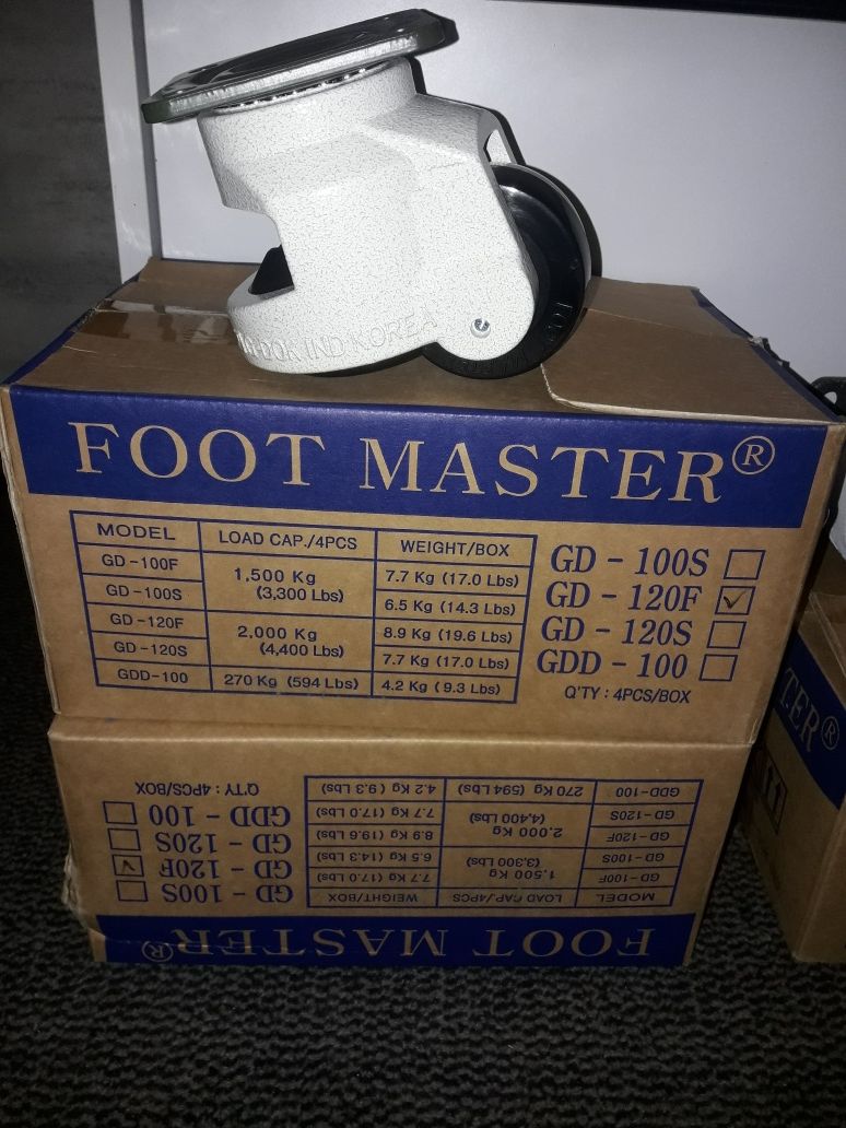 Kółka transportowe firmy FOOT MASTER model GD120F GD100F