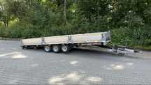Laweta Brian James Trailer uchylna, 5m, dodatkowo burty