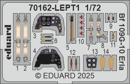 Eduard 70162 samolot Bf 109G-10 ERLA The Profi PACK Edition