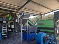 Linha industrial de processamento de nozes