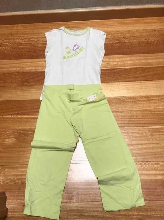 Pijama verde e branco Oysho