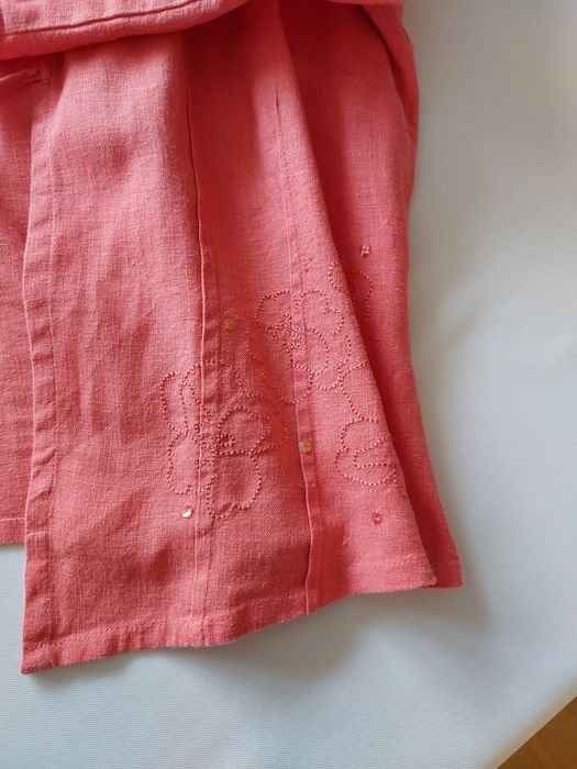 Lniana  narzutka  damska