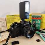 Revue Revueflex SD 1 + Auto Revuenon 1:1.9 f=50mm + Mala + Flash