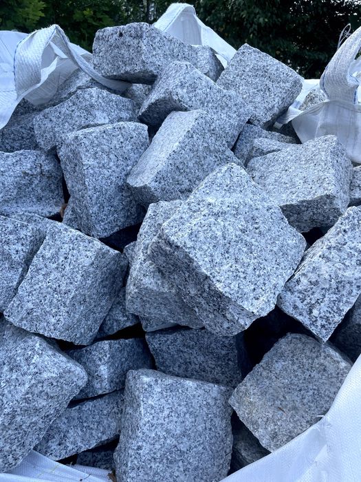 Kostka Granitowa 15/17/5 Brukowa Szara Strzegom