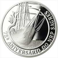 Moeda 2 5€ Portugal Navio Escola Sagres 2012 prata Proof