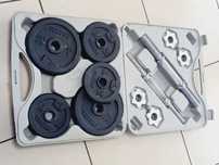 Zestaw hantli domyos 20kg w walizce