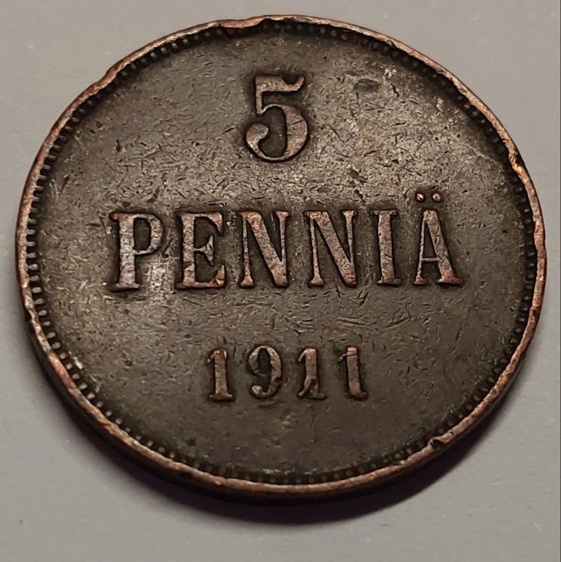 5 pennia 1911 finlandia
