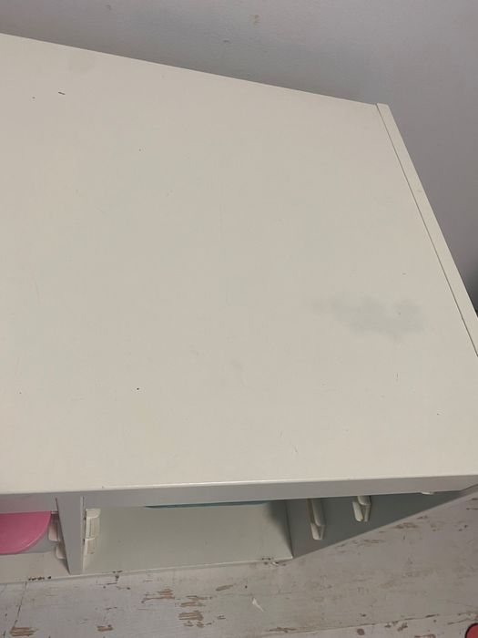 Ikea Trofast biały regał dziecięcy, pudełka kolorowe