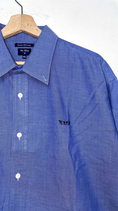 Camisa Mr. Blue Algodão Azul Regular Fit