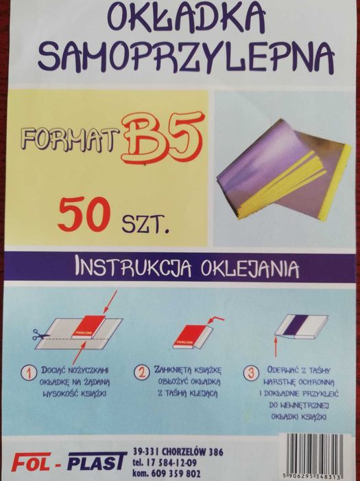 Okładka plastikowa regulowana wysokość mix rozmiarów 20 sztuk