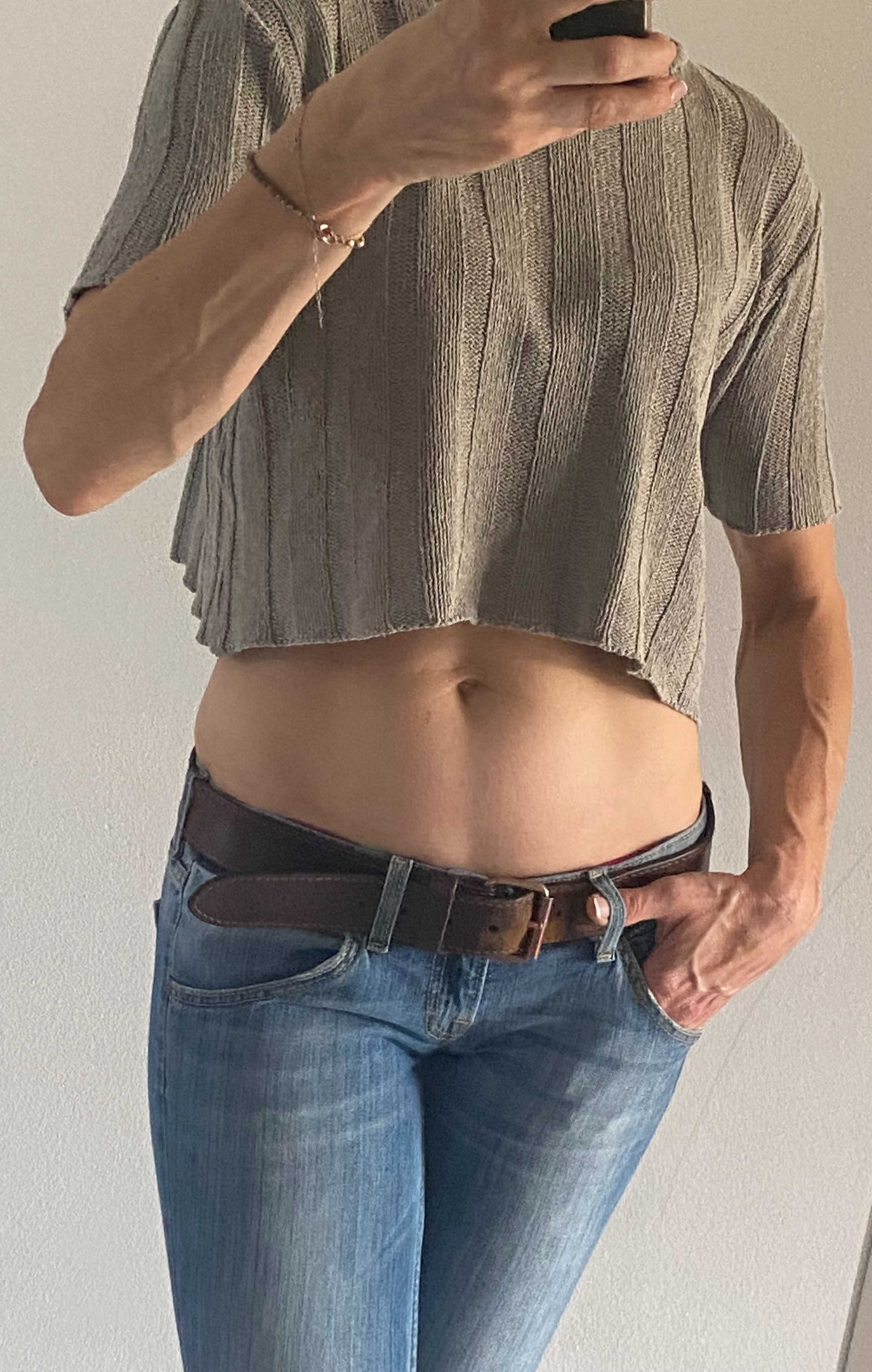 Top oliwkowy khaki rozmiar s - must have w b. db - stanie