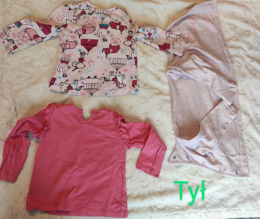 Zestaw ubranek dla dziewczynki, rozm 74, długi rękaw