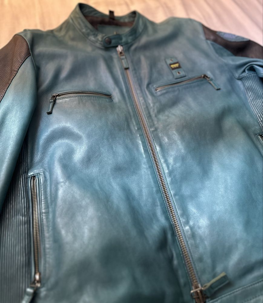 Blauer USA кожаная куртка (оригинал, новая)