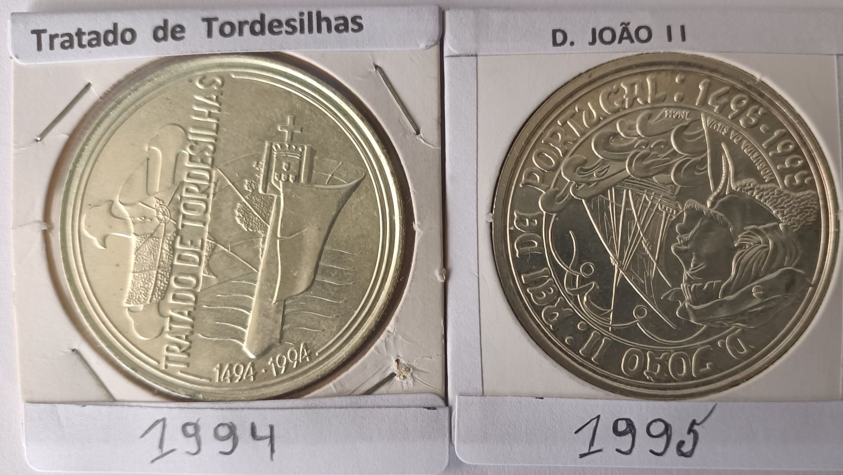 20 Moedas Portuguesas comemorativas de 1.000 escudos em Prata