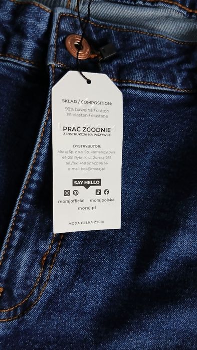 Polskie Spodnie jeansowe mom fit MORAJ