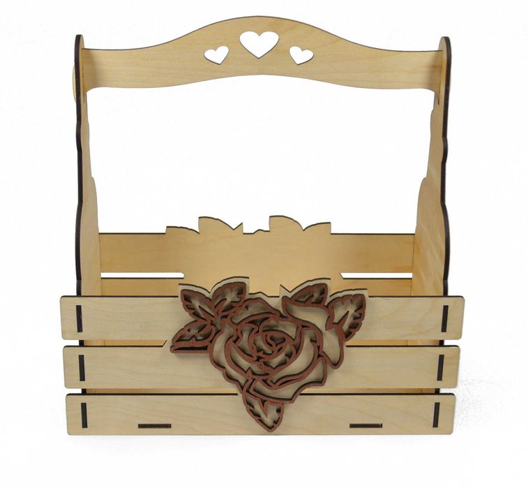 Koszyczek Koszyk Drewniany Na Dzień Babci