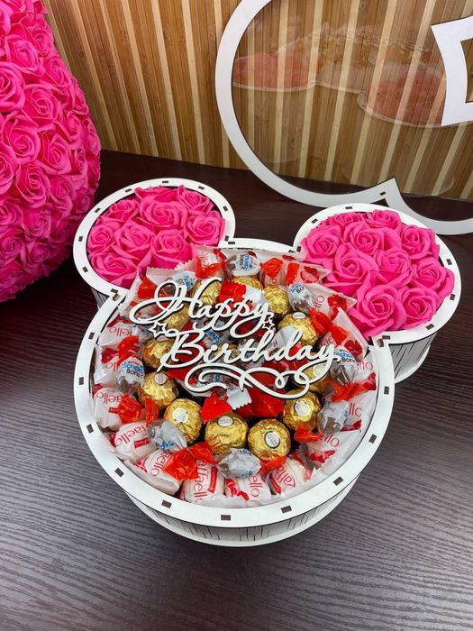 ТОП ПРОДАЖІВ! Подарунковий бокс з солодощами / Подарунок для дівчини